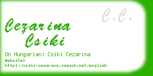 cezarina csiki business card
